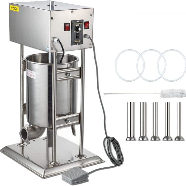 Electric 10L/22LB Capacity Vertical Meat Stuffer for Commercial and Home Use