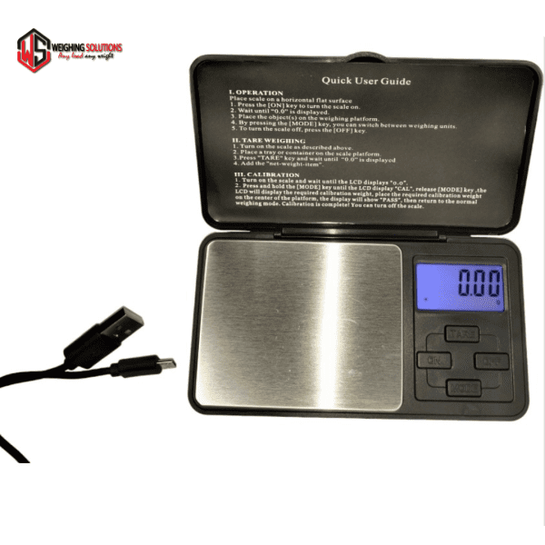 Digital Pocket Scale USB Powered (500g/0.01g)