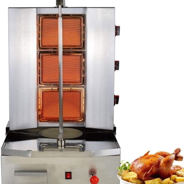 Commercial  3 Burners Shawarma Machine