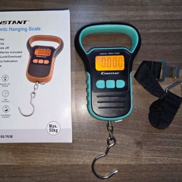 Portable Hanging Scale with Measuring Tape